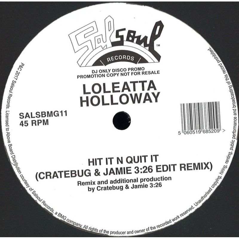 Loleatta Holloway - Hit It N Quit It ( Jamie 3:26 & Cratebug Edit)