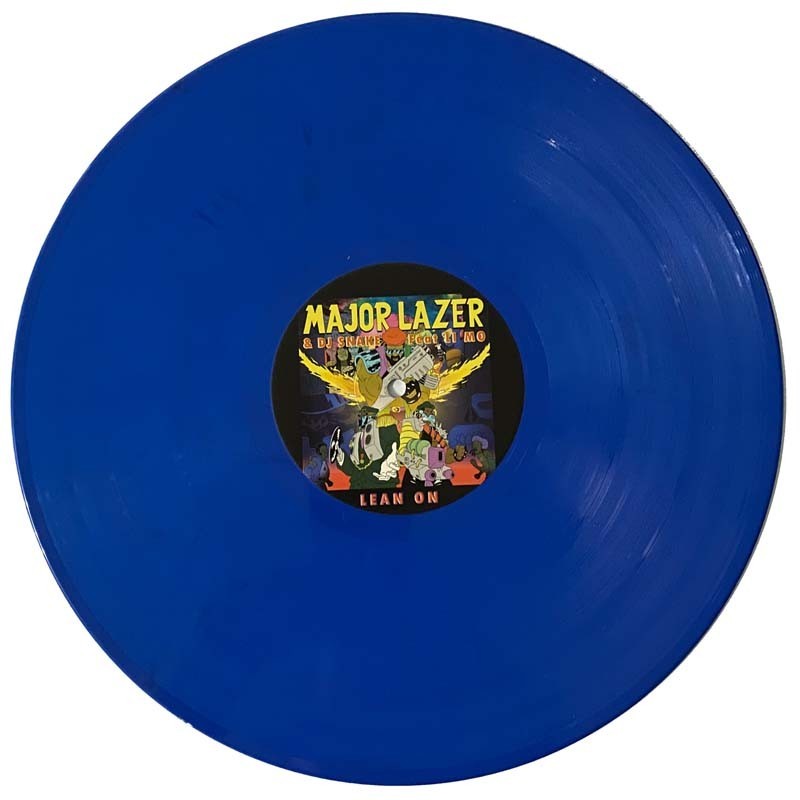 Major lazer dj snake lean on vinyl color blu