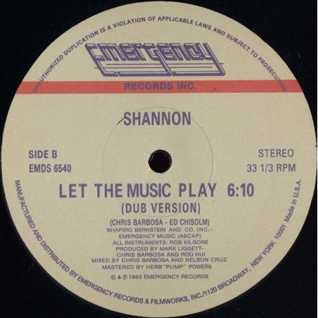 Shannon - Let The Music Play