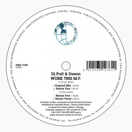 Dj PuffDeeon  - WORK THIS M.F.