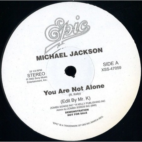 Michael Jackson / Lil Louis - You Are Not Alone / Club Lonley