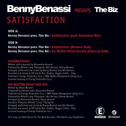 BENNY BENASSI  presents THE BIZ - SATISFACTION